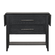 Sable Crest Drop Leaf Server-Black