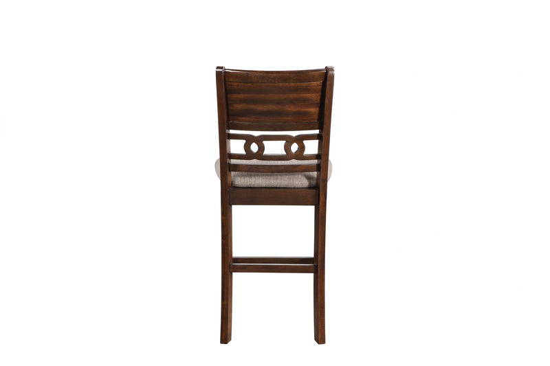 Gia 5 Pc 42" Square Counter Table & 4 Chairs-Cherry