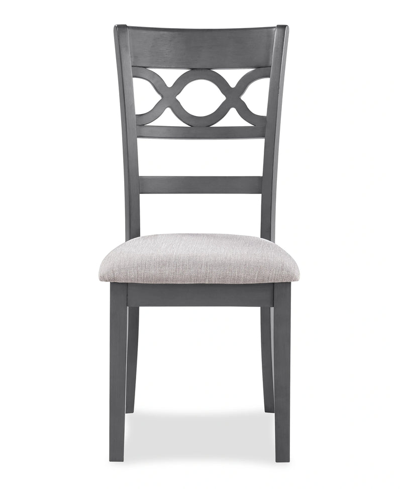 Cori Round Dining 5 Pc Set-Gray