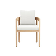 Wesley Patio Side Chair, White Cushion (1 Per Carton)