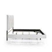 Europa 5/0 Q Headboard, Footboard & Slats-White