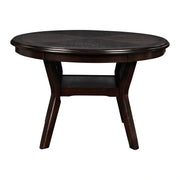Gia 5 Pc 47" Round Dining Table & 4 Chairs-Ebony