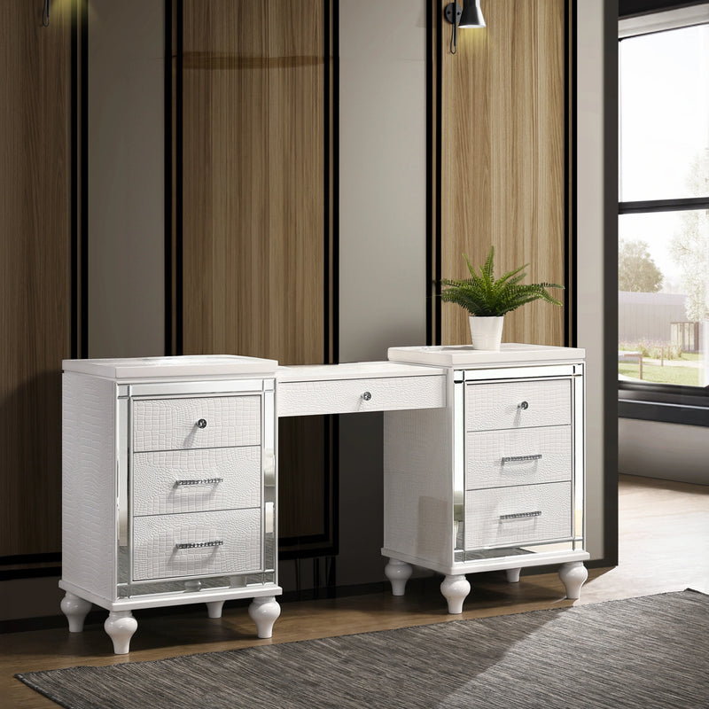 Valentino Dressing Table-White