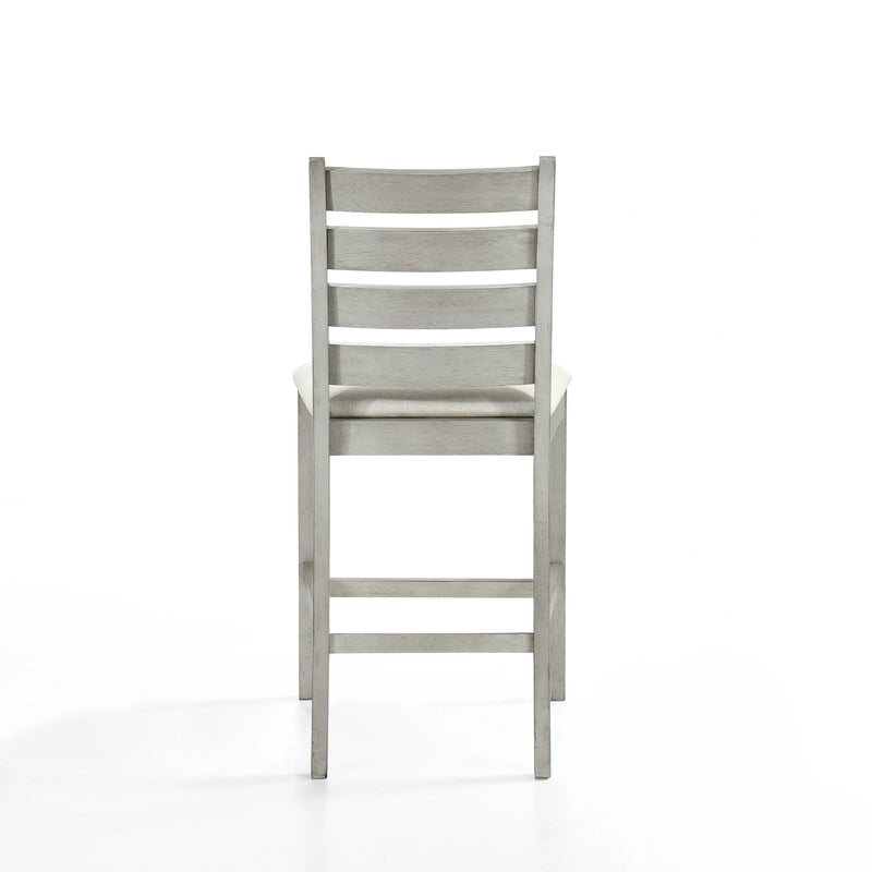 Pascal Ladderback Counter Chair (2 Per Carton)-Driftwood
