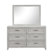 Fiona Landscape Mirror-Mist Gray