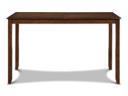 Amy 5 Pc 60" Counter Storage Table+Chairs-Brown Cherry