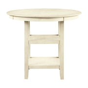Amy 5 Pc 42" Round Counter Table Set-Bisque