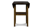 Gia 3 Pc 42" Counter Drop Leaf Table & 2 Chairs-Brown