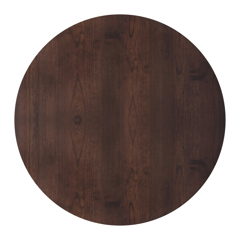 Tioga 47" Round Table-Brown Cherry