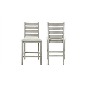Pascal Ladderback Counter Chair (2 Per Carton)-Driftwood